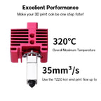 Upgrades V2.0 For Bambu Lab P1P Hotend Kit Bi Metal Throat For Bamboo X1C Hot End X1 Nozzle P1S Thermistor Hardened Steel Nozzle