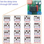 Mini AC 120V 220V Simple Time Delay Relay Power ON Delay OFF Switch 1-480Min Adjustable Timer Home Automation Controller