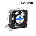 5010/4020/4010/3010 5V/12V/24V Cooling Turbo Fan Brushless 2Pin For 3D Printer Extruder DC Cooler Blower Part Plastic Fans