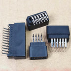 2.54mm Pitch Edge Card Connector Slot Bus Socket Gold Finger Socket PCB Board Straight Curved Pin 4P6P8P10P12P14-86P