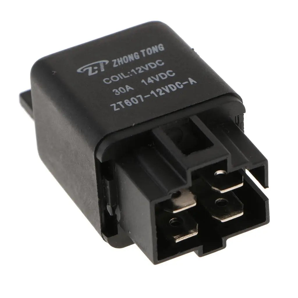 3PCS ZT607 DC12V 30A 4Pin Heavy Duty SPST Relay High Switching Capability