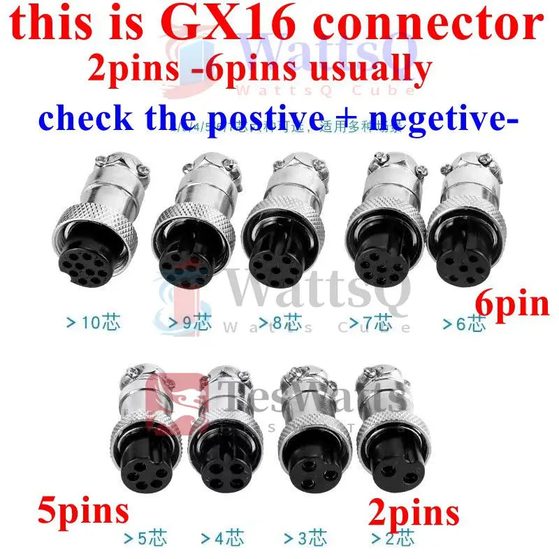 Battis power XT60 cable to GX12 GX16 GX20 2 3 4 5 6 Pin  Male Female Docking Aviator Aviation Plug  Socket Circular Connector