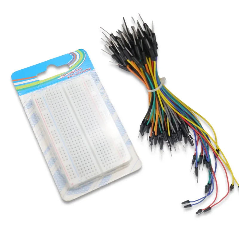 MB102 Breadboard Kit 400/830 Points Solderless PCB Bread Board Jumper Wires Cable Board Dupont Wire for Arduino Kit DIY