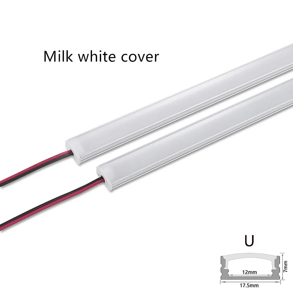 LED cabinet bar light  5730 36LEDs Kitchen light under furniture 12V DC 50cm profile aluminum led hard strip Linear lights