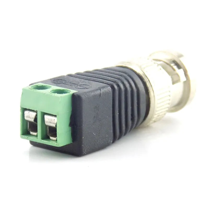 2/5/10pcs 12V DC BNC Male Female Connector Coax CAT5 Video Balun Adapter Plug For Led Strip Lights CCTV Camera Accessories B5