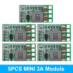 1/5PCS Mini DC-DC 12-24V To 5V 3A Step Down Power Supply Module Voltage Buck Converter Adjustable 97.5% 1.8V 2.5V 3.3V 5V 9V 12V