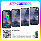 150M 90M 60M 15M Smart RGB Eave Lights IP67 Waterproof APP&Remote Control Timer Dimmable LED String Lights Home Christmas Decor