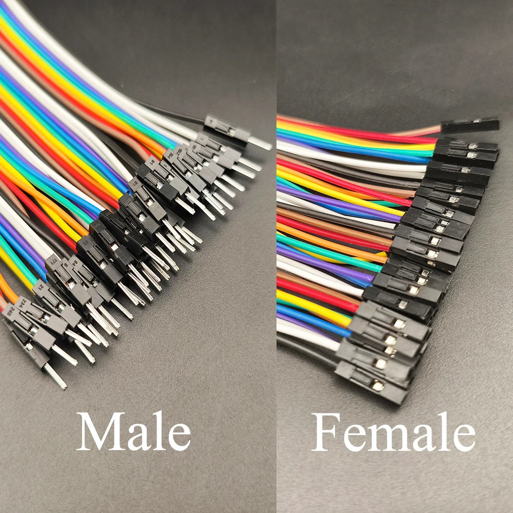 1Pcs 40Pin Cable Jumper Wire 10CM 15CM 20CM 30CM Male to Male/Female to Female/Male to Female Connector For Dupont DIY Kit