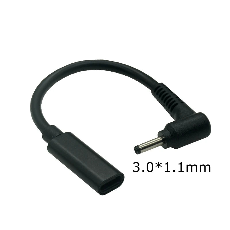 USB Type C USB C Laptop Charger Power Adapter Converter Female To 5.5*2.5 4.5*3.0 4.0*1.7mm 7.9 Dc PD Fast Charging Plug Jack