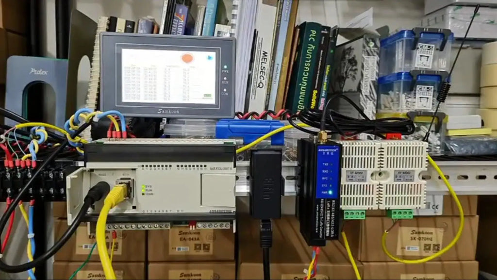 LORA to Ethernet Module LORA-ETH Wireless Remote IO Converter Transmission Signal Data Acquisition Transceiver 3m 10m Antenna