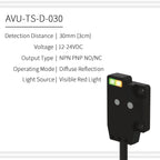 TS Ultra-thin Photoelectric Sensor 30/250/500/1000mm NPN PNP Front Through-beam Fast Response High Precision Anti‑interference