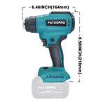 50℃ - 550℃ Portable Cordless Heat Gun Rechargeable Handheld Hot Air Gun Digital Temperature Adjustable for Makita 18V Battery