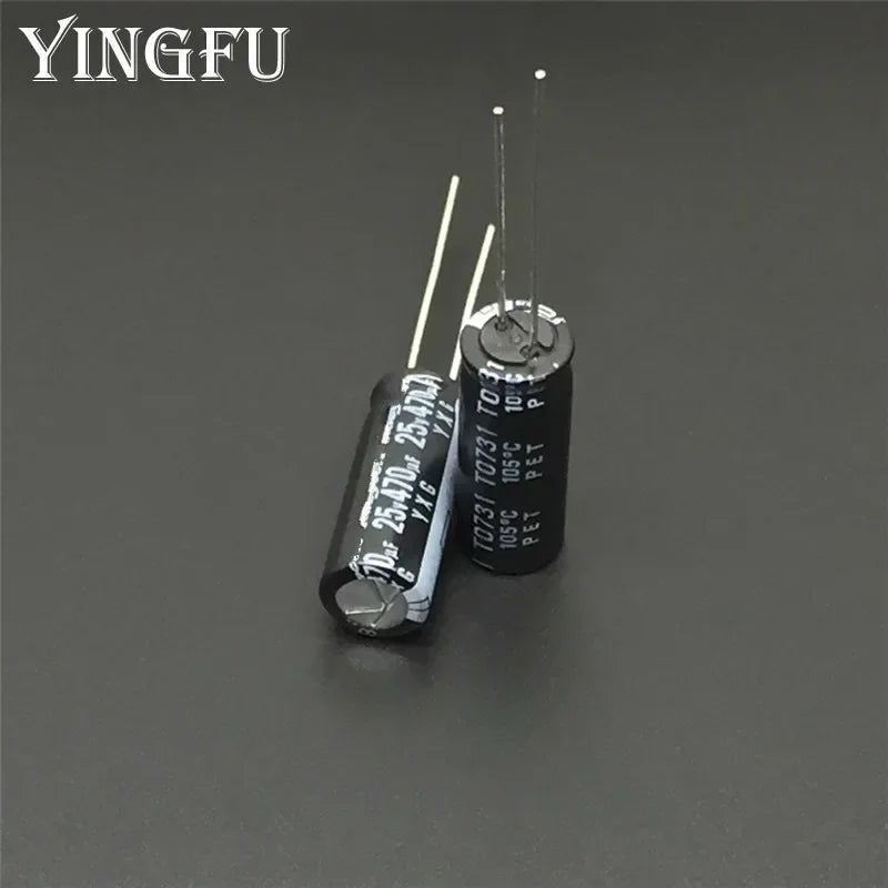 10Pcs/100Pcs 470uF 25V Rubycon YXG Series 8x20mm High Ripple Current Long Life 25V470uF Electrolytic Capacitor