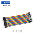 Dupont Wire Jumper Cable M+M F+F M+F 10CM 15CM 20CM 30CM 40CM Breadboard Connecting Wire For Arduino DIY Project