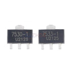 50PCS HT7330-A 7333 7336 7350-A 7530-1 7533-1 7536 7550 SOT-89 3V 3.3V 3.6V 5V 250mA 30V SMD LDO Regulator IC Transistors