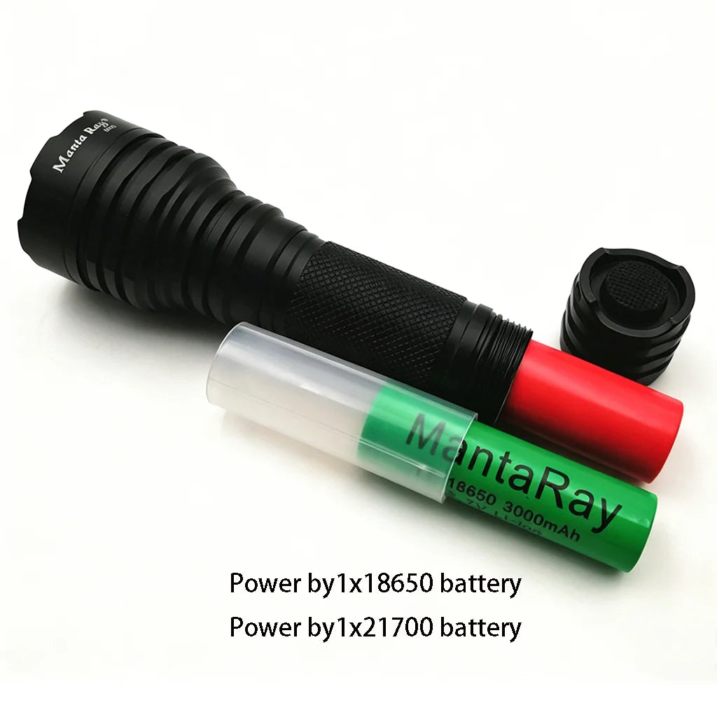M45 10W High Power Infrared Flashlight, 810nm/850nm/940nm/980nm/1064nm 3-Gear IR Torch Waterproof for Hunting Night Vision