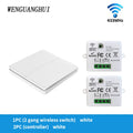 SIXWGH Smart Wireless Switch RF433Mhz Self-Powered Push Button Wall Panels Remote Controller Light Switch Waterproof Wall Switch