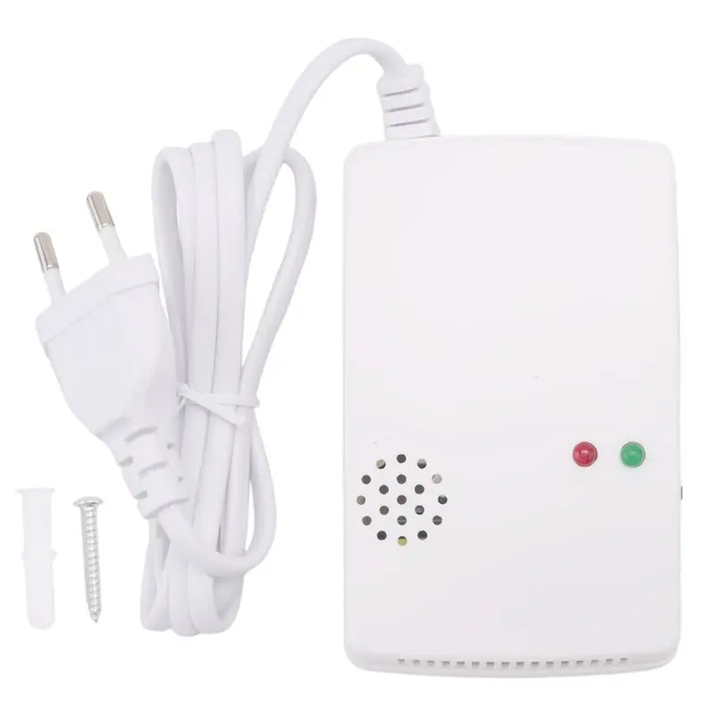 Gas Leak Detector Combustible Propane Butane Methane Leak Warning Combustible Gas Alarm Sensor For Home Security EU Plug-Y41A