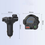 Bluetooth 5.3 FM Transmitter Handsfree Car AUX Radio Modulator MP3 Player with QC3.0 & PD20W Fast Charge Adapter Car Accessories