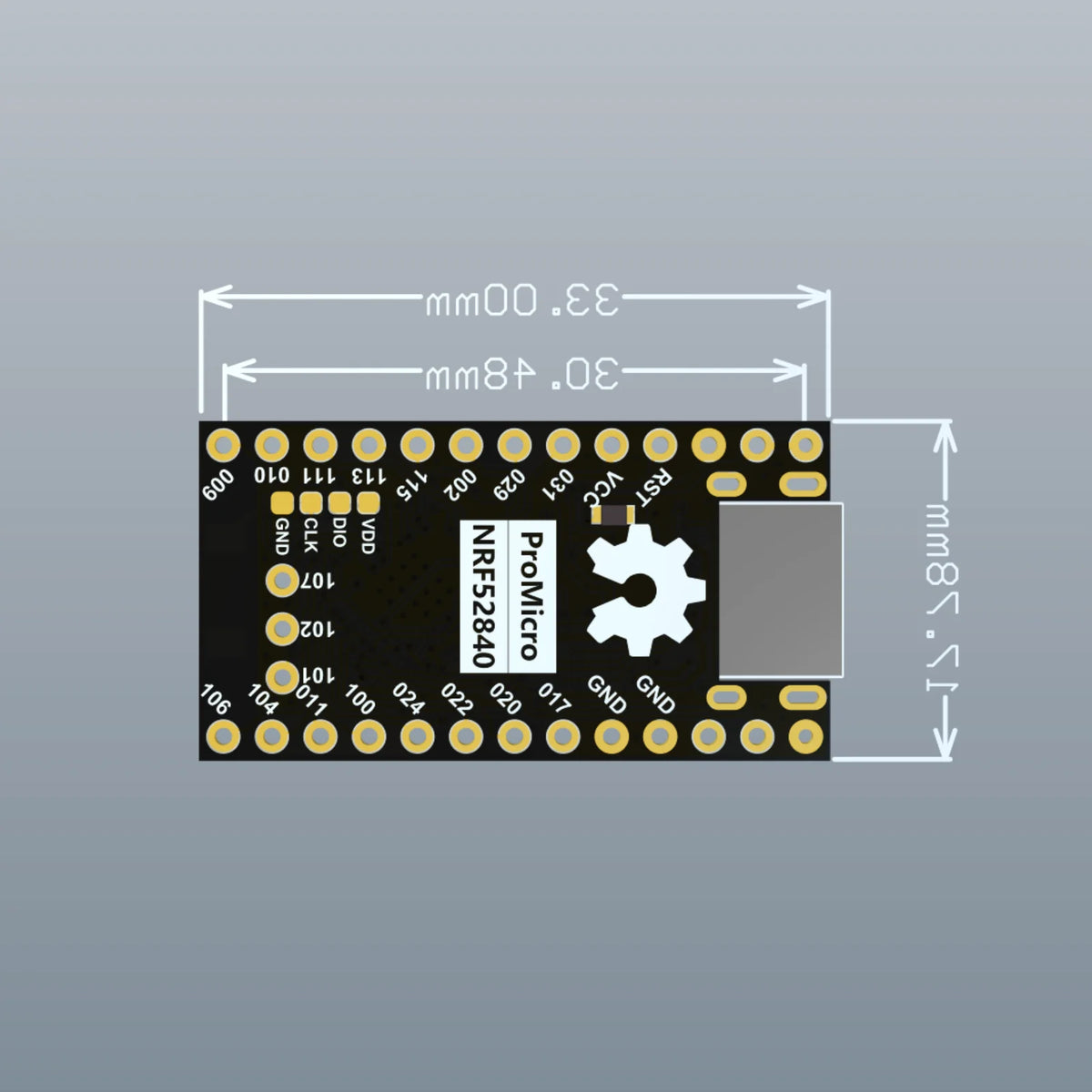 NRF52840 Development Board Compatible With Nice! Nano V2.0 Bluetooth Split keyboard Pro Micro Red Board For Arduino