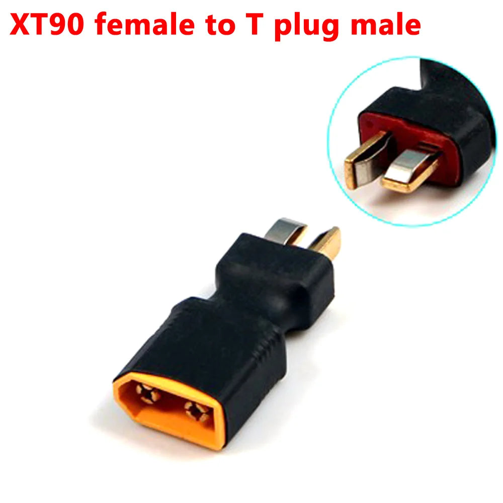 XT60 XT90 Plug Male / Female To T Plug Female / Male Connector Conversion Adapter No Wire for RC Airplane Quadcopter Parts