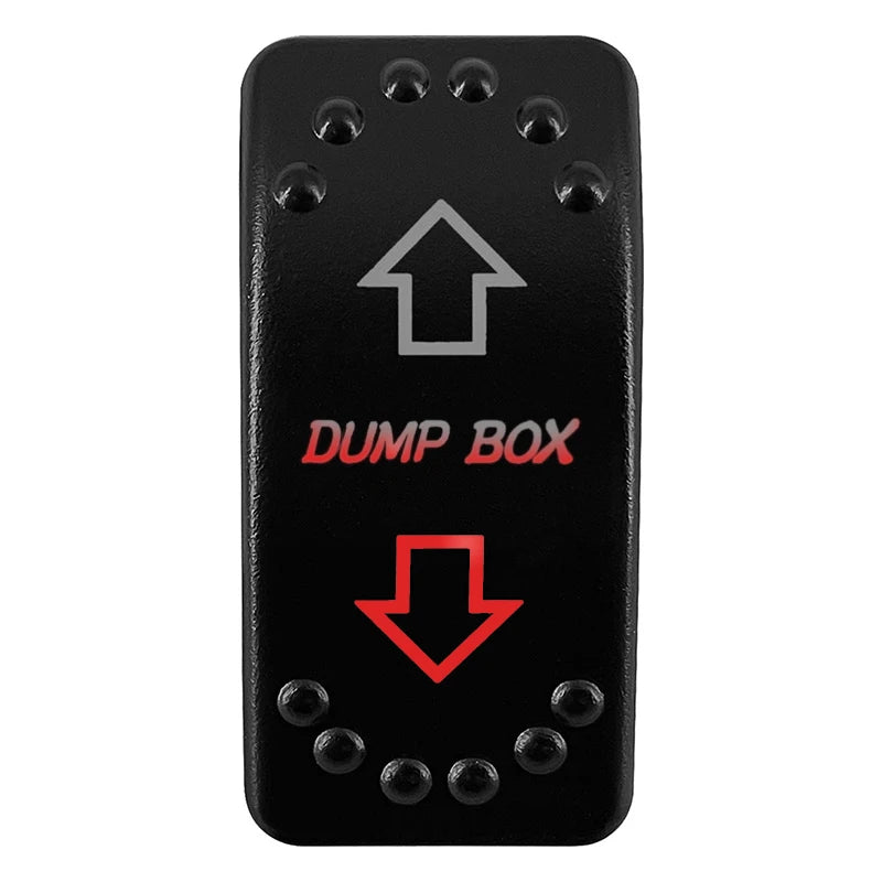 12V/24V Waterproof DPDT Momentary Rocker Switch ON-OFF-ON Arrows Winch In/Out Up/Down Toggle for Jeep, Dump Trailer, Truck, Boat