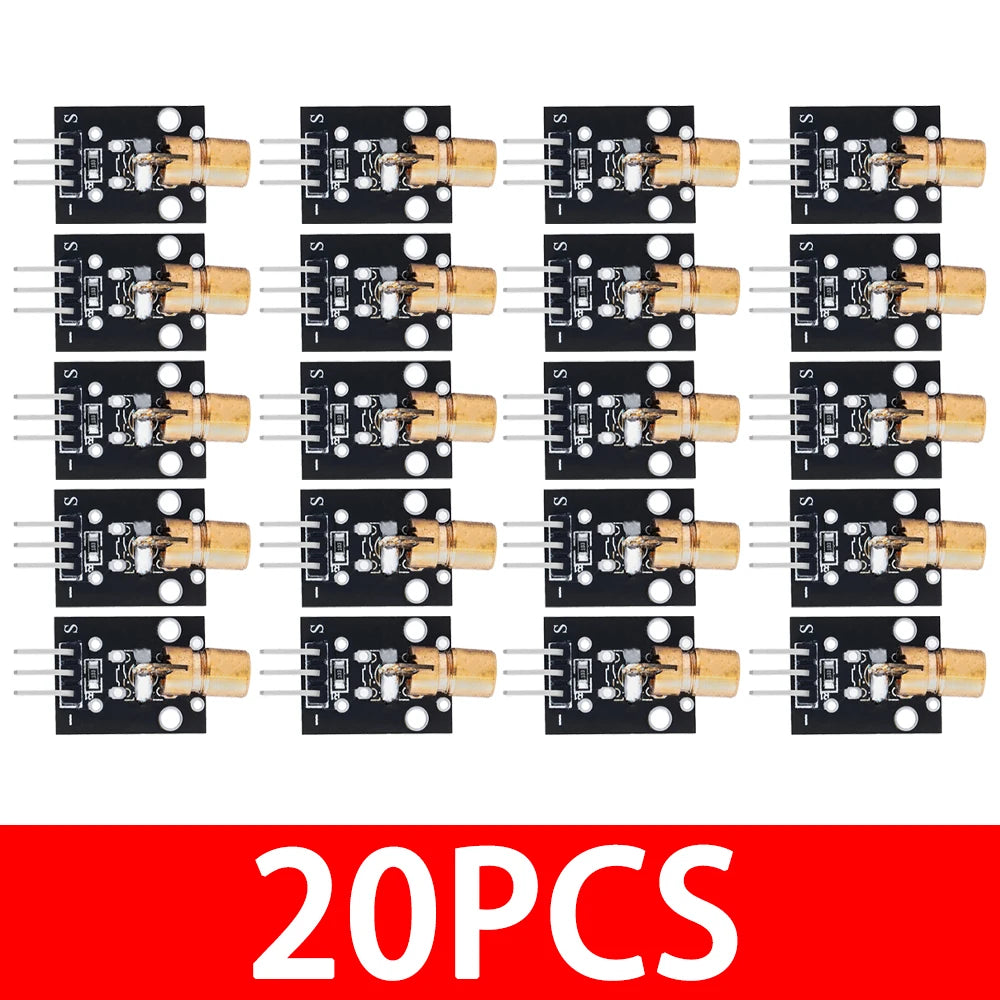 KY-008 650nm Laser Transmitter Module with Laser Sensor Module Non-Modulator Tube Laser Receiver Module Kit
