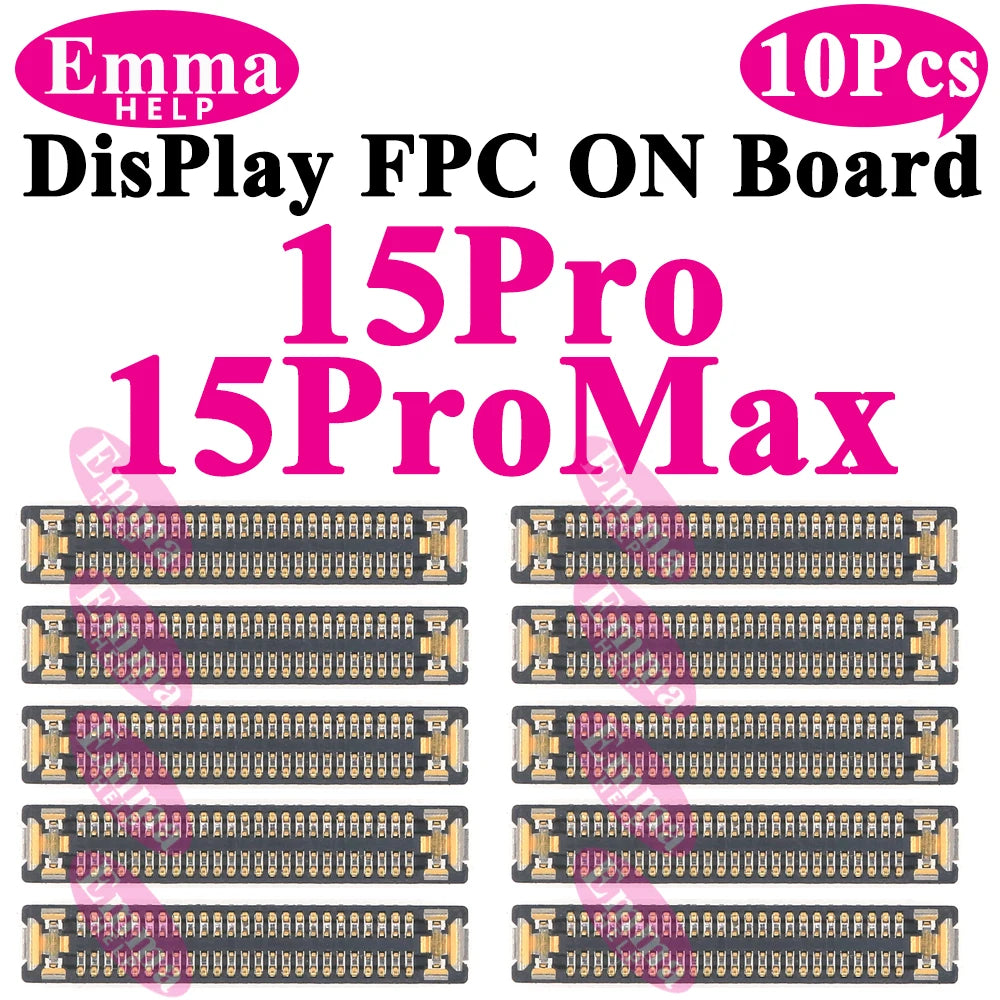 10Pcs LCD Display FPC Connector On Motherboard Screen Logic Board For iPhone 14 13 15 Pro Max Plus 11 12Promax 13Pro XR X XS