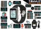 LILYGO® T-Watch-S3 Programmable Touchable Watch Integrated ESP32-S3 WIFI Bluetooth LoRa BMA423 Sensor MAX98357A Mic Speaker