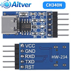 FT232RL CH340N Type C USB to TTL UART Module 3.3V 5V Serial Adapter with Dupont Cable for Arduino ESP32 ESP8266 STM32