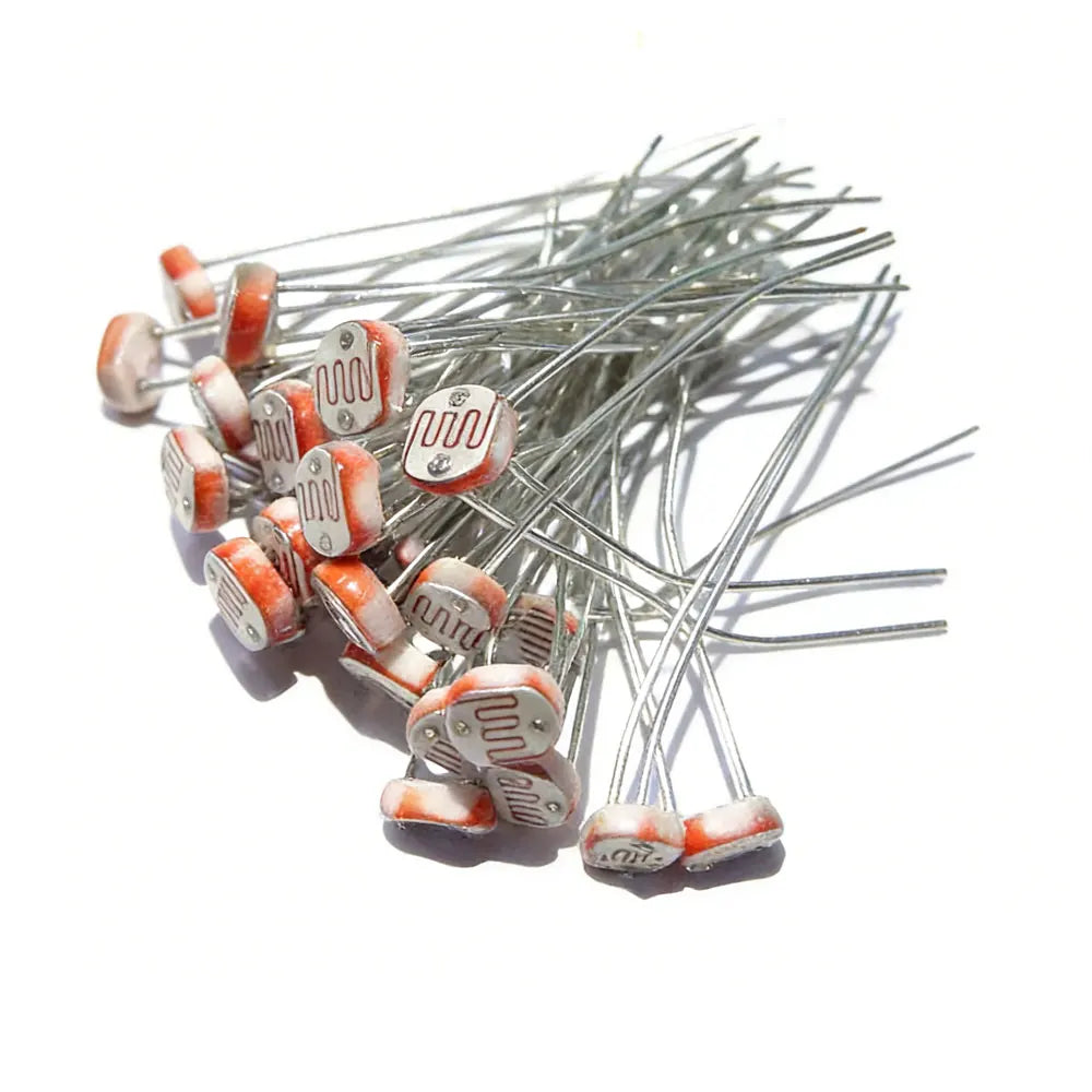 50PCS/lot  LDR Photo Light Sensitive Resistor Photoelectric Photoresistor 5528 GL5528 5537 5506 5516 5539 5549 For Arduino