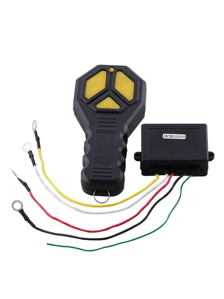 12V 250A Winch Remote Contactor Winch Control Solenoid Relay Twin Wireless Remote Kit Car Motorcycle Off Roaders Accessories