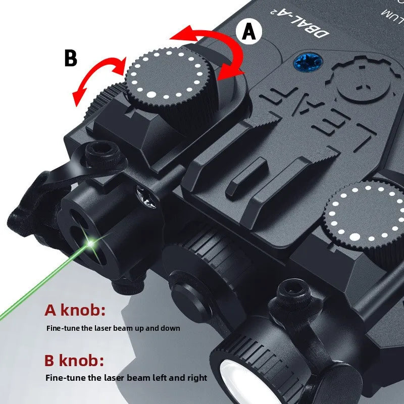 DBAL-A2 PEQ15 Red Green Dot IR Laser Sight  Light Tactical M600 Flashlight Armas White Scout Lamp Fit 20MM Picatinny Rail