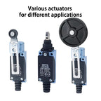 CNTD TZ-8108 Limit Switch Adjustable Roller Lever Self-Reset Mechanism Zinc Alloy Body Long Mechanical Life Industrial CE