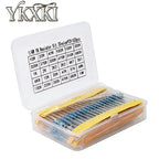 300pcs 600pcs 820pcs 1/4W 1% Metal Film Resistors Kit 10R Ohm ~1M Ohm 30Values 41Values Electronic Components Kit