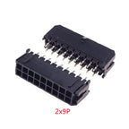 10-500 Pcs PCB Male Header Pin Vertical Through Hole 2 4 6 8 10 12 14 16 18 20 24 Circuits Molex 43045 Micro-Fit 3.0 mm Dual Row