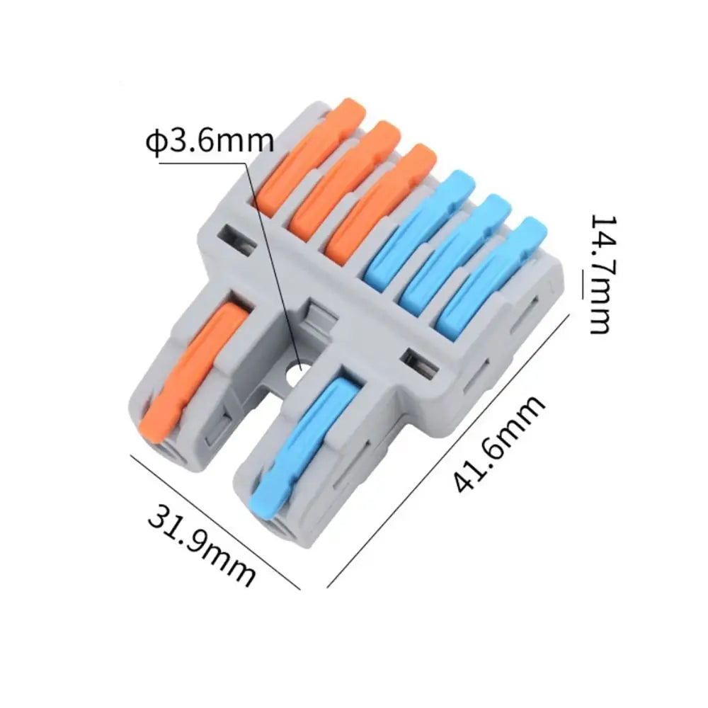 Wire Connector Quick Splitter Splicing Universal Conductor Wiring Cable Terminal Block Electrical Connectors