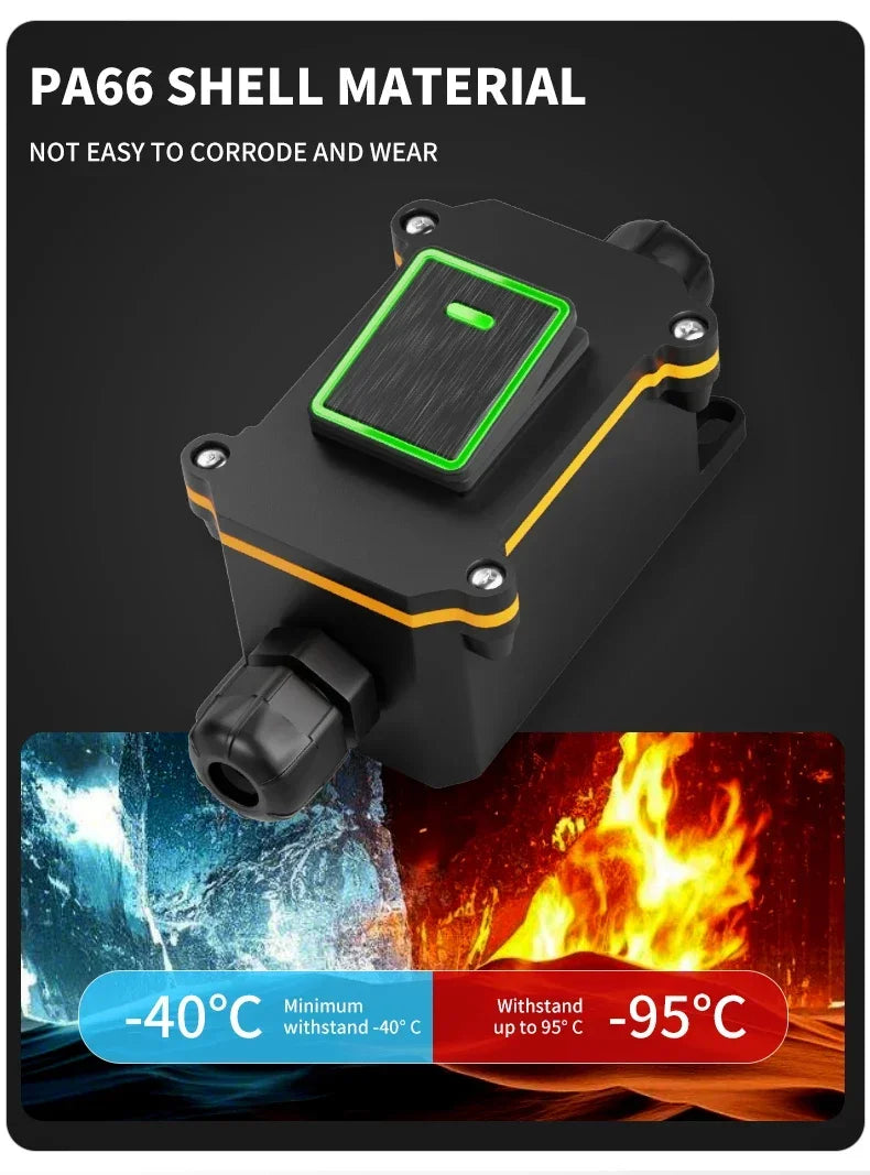 FILN 30A 12V 24V 220V Waterproof Inline Toggle Switch with LED IP65 Sealed Outdoor Box Inline Cord Rocker Switch Power