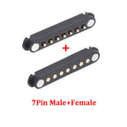 Spacing 2.54mm 2A DC Magnetic Pogo Pin Connector 4/5/6/7/8Pin Pogopin Male Female Spacing 2.5 Spring Loaded DC Power Socket Spot