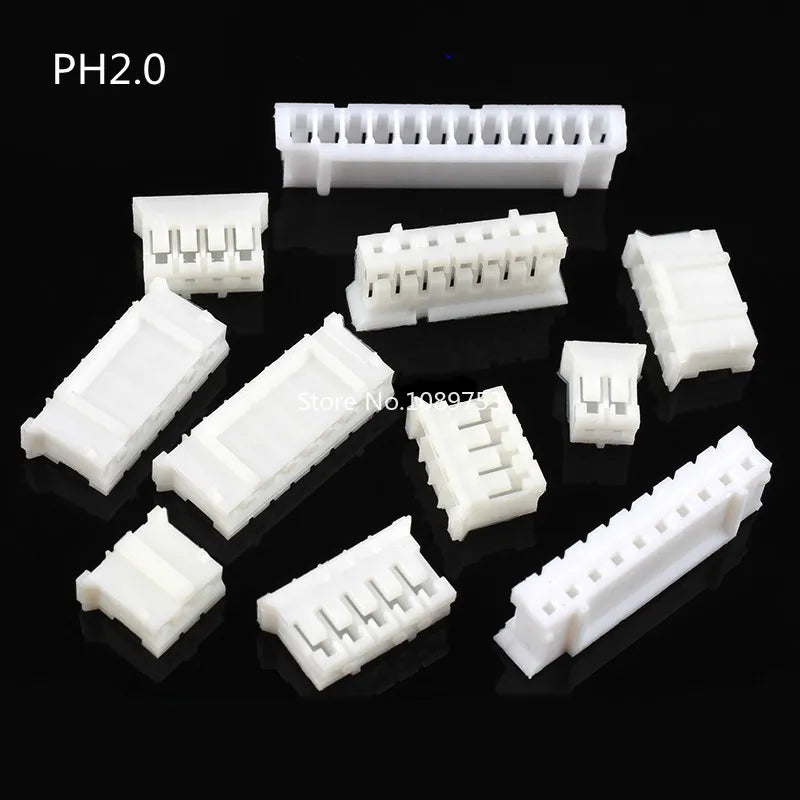 100Pcs JST SH ZH PH XH Connector Housing 1.0mm 1.25mm 1.5mm 2.0mm 2.54mm 2P 3P 4P 5P 6P 7P 8P 10P Plastic Plug Shell Assortment