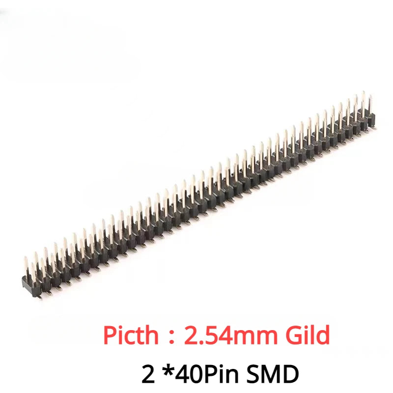 10PCS 1X40 Pin Single Row MALE 2.54MM PITCH 11MM/15MM/17MM/21MM/25MM LONG PIN Header Connector Strip 1X40pin 1*40 40P 40Pin