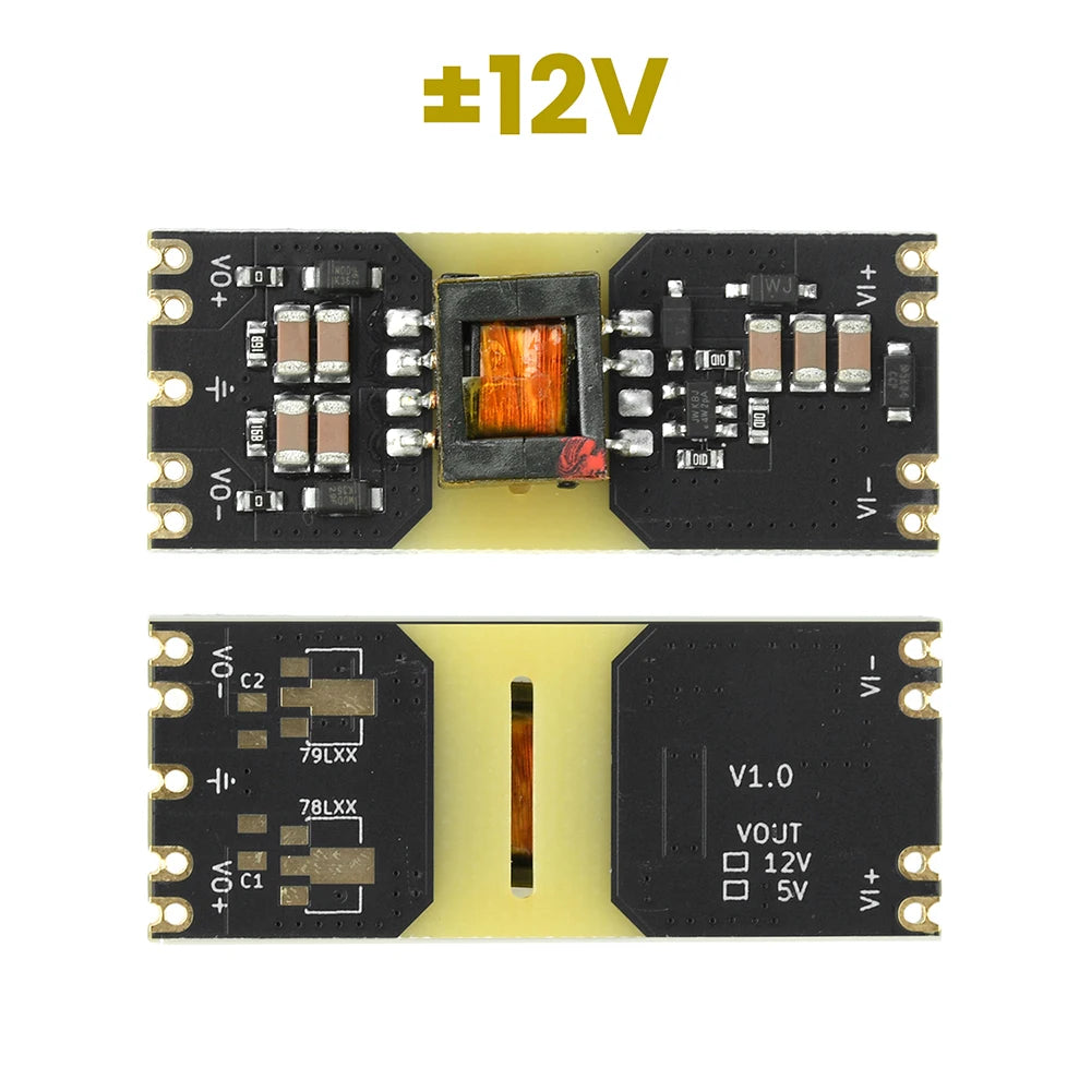 JW3510 Isolated Power Module DC-DC Buck Converter 3-42V Input to ±5V/±12V Output Boost Module Stabilizer Board Reserved for LDO
