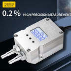 Digital Differential Pressure Transmitter 4-20mA 0-10V 0-5V RS485 Wind Air Pressure Sensor 0-50pa 0-100pa 0-200pa 0-2Kpa