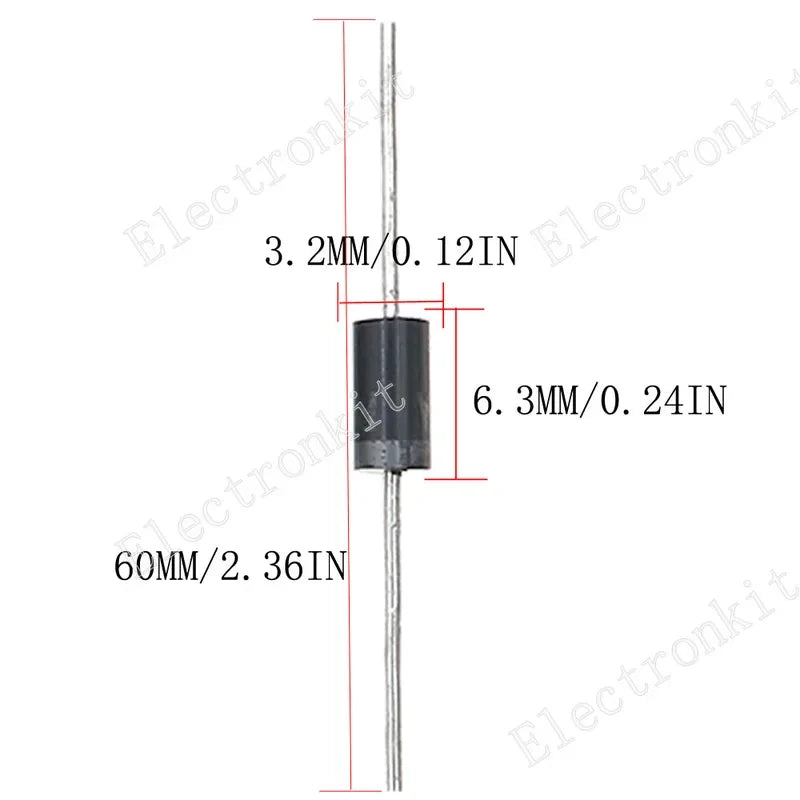 210Pcs 21Value One Two Way TVS Diode Assort Kit P6ke6.8A 8.2A 9.1A 10A 12A 13A 15A 16A 20A 22A 24A 27A 30A 33A 36A 39A 43A 47CA