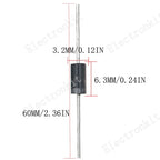 210Pcs 21Value One Two Way TVS Diode Assort Kit P6ke6.8A 8.2A 9.1A 10A 12A 13A 15A 16A 20A 22A 24A 27A 30A 33A 36A 39A 43A 47CA