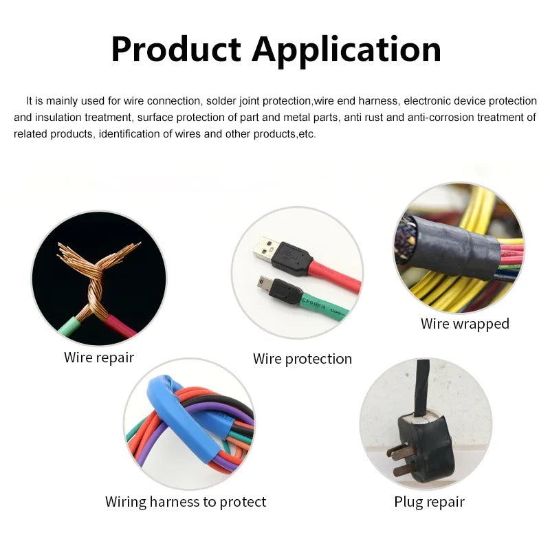 1-25M 2:1 Heat Shrink Tube Clear Dia 1mm ~ 80mm Polyolefin PE DIY Cable Repair Shrinkable Tubing Case Sleeve Wire Sheath Wrap