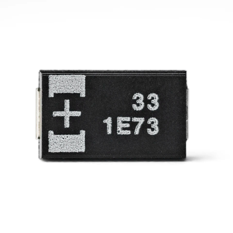 10pcs/lot 16V 25V 33uF 60mR 70mR 7343 16TQC33MYFD 25TQC33MYF  Type D SMD Polymer tantalum capacitors Low ESR New and original