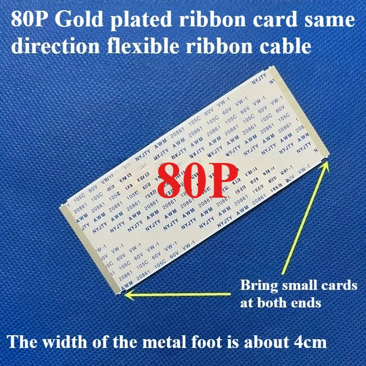 1PCS AWM 20706/20861 Flexible Flat Cable, Gold-Plated FFC FPC 0.5mm Pitch 40-96Pin 105C 60V VW-1 Ribbon Cable
