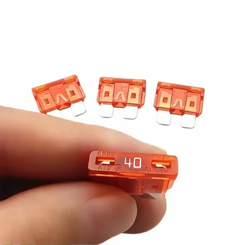 Fuses Standard 10-100pcs 5-40A Automotive Blade Fuse Kits Blade Type Fuse Replacement for Car/RV/Truck/Motorcycle/Boat Etc