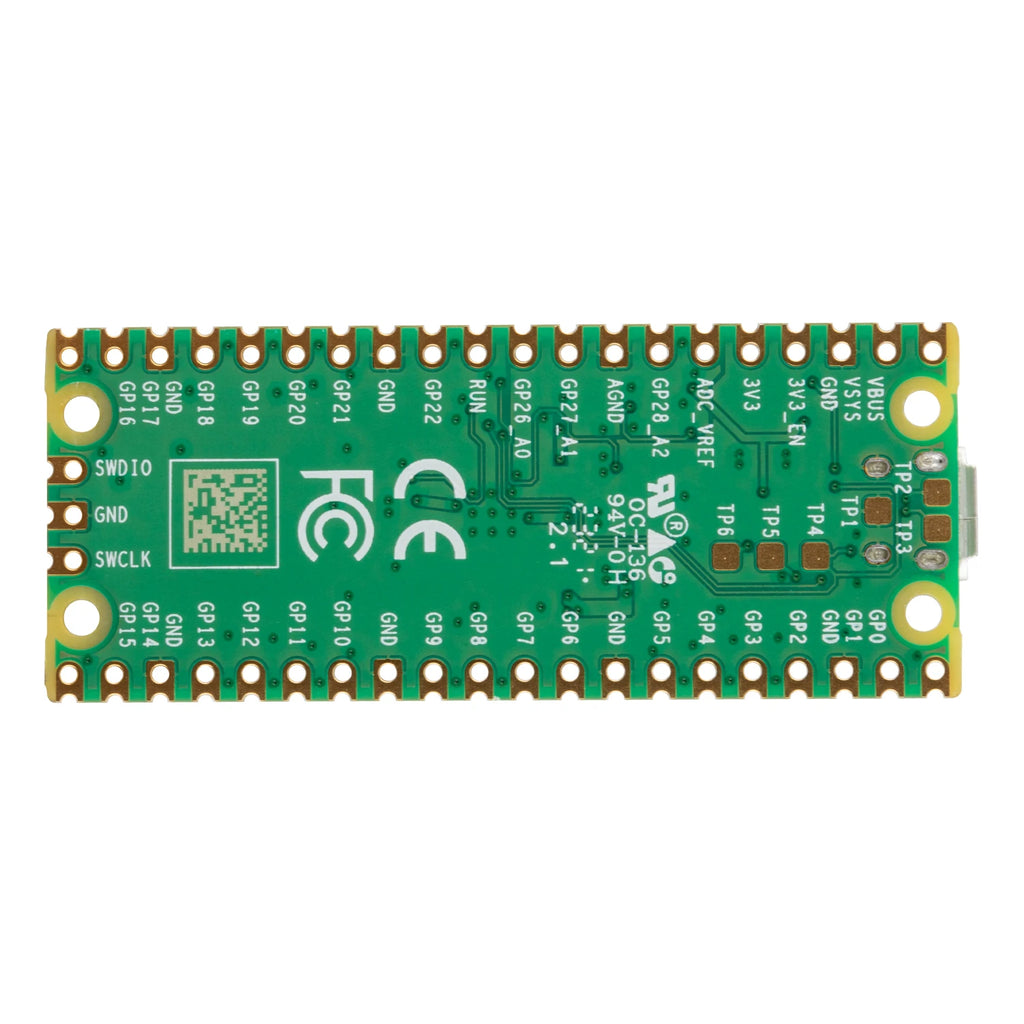 Official Raspberry Pi Pico Board RP2040 Dual-Core 264KB ARM Low-Power Microcomputers High-Performance Cortex-M0+ Processor